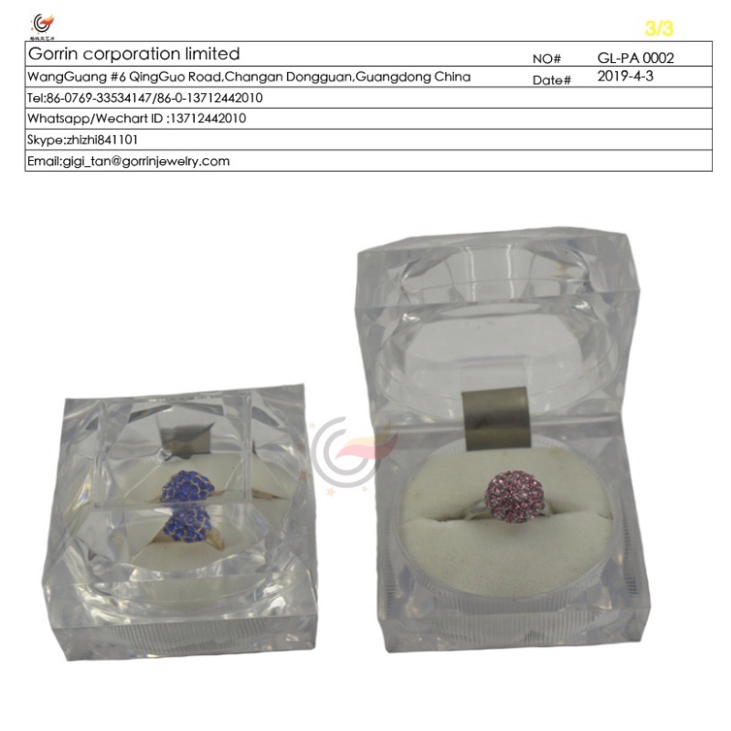 GL-PA0002 Jewelry Ring box